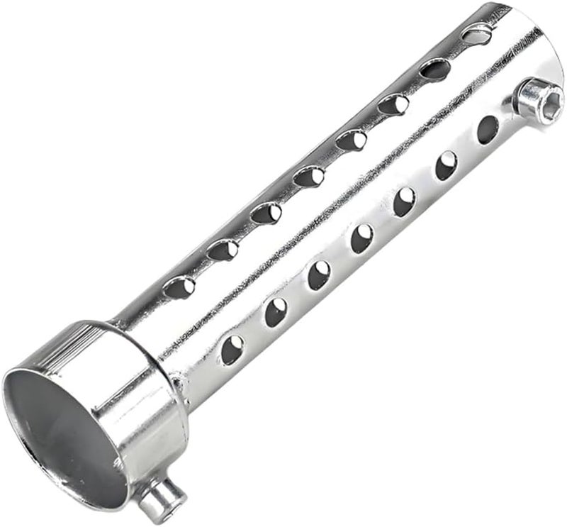 Wevdn Motorcycle Exhaust Silencer, Stainless Steel Motorcycle Exhaust Muffler Insert, Exhaust Muffler Assembly Turbo Sound Muffler for Motorbike, Universal Motorcycle Accessories (35mm) - Image 1